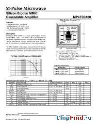 Datasheet MP4TD0400 manufacturer M-pulse