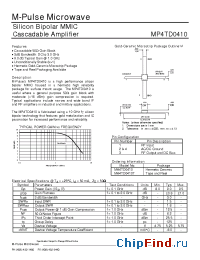 Datasheet MP4TD0410 manufacturer M-pulse