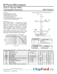 Datasheet MP4TD0470T manufacturer M-pulse