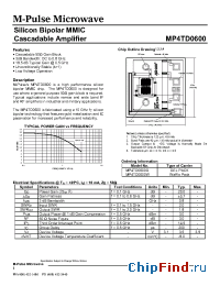 Datasheet MP4TD0600G manufacturer M-pulse