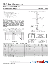 Datasheet MP4TD0770 manufacturer M-pulse