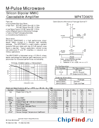Datasheet MP4TD0870T manufacturer M-pulse