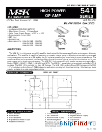 Datasheet 5962-8870101X производства M.S. Kennedy