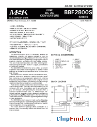 Datasheet BBF2803SK manufacturer M.S. Kennedy