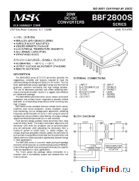 Datasheet BBF2805SH manufacturer M.S. Kennedy