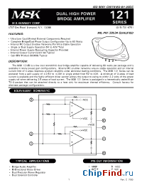 Datasheet MSK121-2 manufacturer M.S. Kennedy