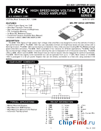 Datasheet MSK1902E-6 manufacturer M.S. Kennedy