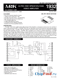 Datasheet MSK1932U-0 manufacturer M.S. Kennedy