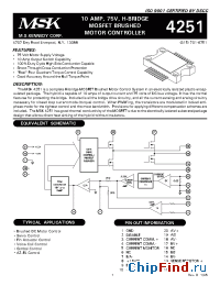 Datasheet MSK4251D manufacturer M.S. Kennedy