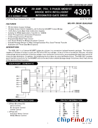 Datasheet MSK4301U manufacturer M.S. Kennedy