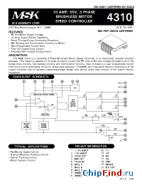 Datasheet MSK4310EU manufacturer M.S. Kennedy