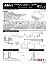 Datasheet MSK4357U производства M.S. Kennedy