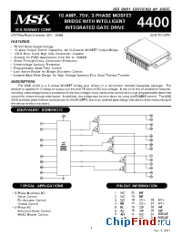 Datasheet MSK4400S производства M.S. Kennedy
