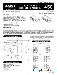 Datasheet MSK450BQ производства M.S. Kennedy