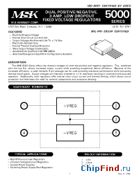 Datasheet MSK5000BTS manufacturer M.S. Kennedy