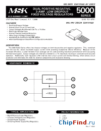 Datasheet MSK5006 производства M.S. Kennedy
