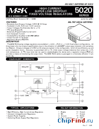 Datasheet MSK5020-12.0 manufacturer M.S. Kennedy