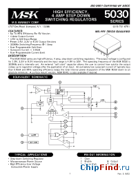 Datasheet MSK5030-5.0B manufacturer M.S. Kennedy