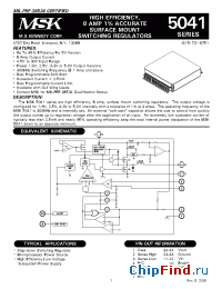 Datasheet MSK5041-2.5H производства M.S. Kennedy