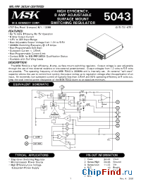 Datasheet MSK5043G производства M.S. Kennedy