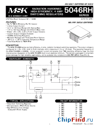 Datasheet MSK5046RH-5.0 manufacturer M.S. Kennedy