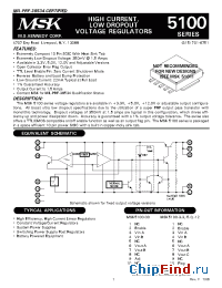 Datasheet MSK5100-00E производства M.S. Kennedy