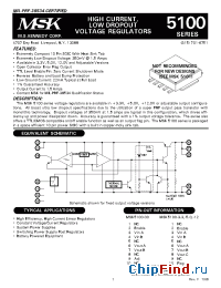 Datasheet MSK5100-5.0 manufacturer M.S. Kennedy