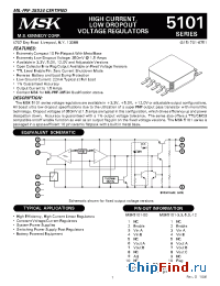 Datasheet MSK5101-3.3 производства M.S. Kennedy
