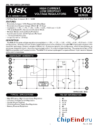 Datasheet MSK5102-00E производства M.S. Kennedy