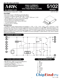 Datasheet MSK5102-3.3E manufacturer M.S. Kennedy