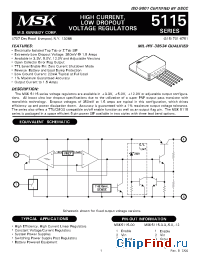 Datasheet MSK5115-12BTS производства M.S. Kennedy