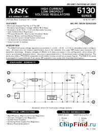 Datasheet MSK5130-00BTS manufacturer M.S. Kennedy