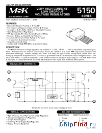 Datasheet MSK5150-5.0HTS производства M.S. Kennedy