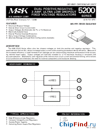 Datasheet MSK5200-T manufacturer M.S. Kennedy