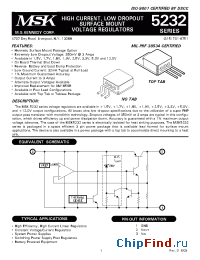 Datasheet MSK5232-1.5D manufacturer M.S. Kennedy
