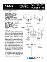 Datasheet QCH28515TK manufacturer M.S. Kennedy