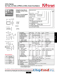 Datasheet UVCJ manufacturer MtronPTI