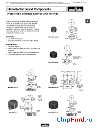 Datasheet PKM17EW-2001 manufacturer Murata