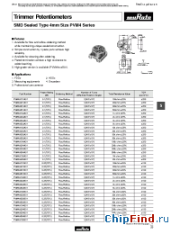 Datasheet PVM4A101A01 manufacturer Murata