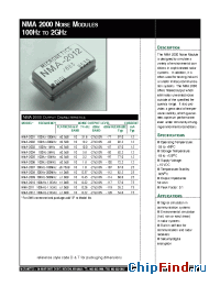 Datasheet NMA-2001 manufacturer Micronetics Wireless