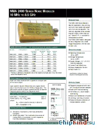 Datasheet NMA2400 manufacturer Micronetics Wireless