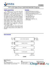 Datasheet CS5855 manufacturer Myson