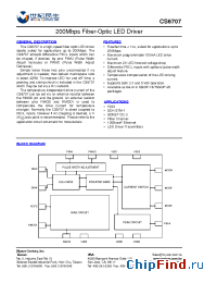 Datasheet CS6707 manufacturer Myson