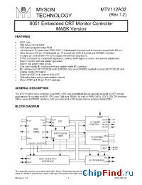 Datasheet MTV112A manufacturer Myson