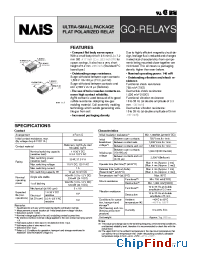 Datasheet AGQ20012Z manufacturer Nais