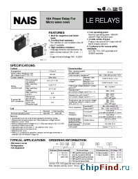 Datasheet ALE12B05 manufacturer Nais