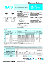 Datasheet AQH1213A manufacturer Nais