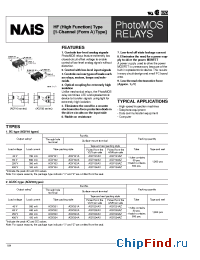 Datasheet AQV203A manufacturer Nais