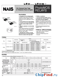 Datasheet AQV214A manufacturer Nais