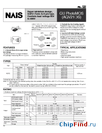 Datasheet AQV216SZ manufacturer Nais
